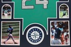 Framed Seattle Mariners Ken Griffey Jr  Teal Jersey Beckett Authenticated