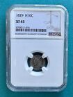 1829 H10c Capped Bust Half Dime   Scarce   Ngc Xf45