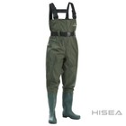 Fishingsir Green 2-ply Nylon Pvc Waterproof Fishing Chest Waders  us Sz 13m 
