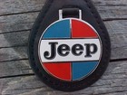 Classic American Motors Jeep Leather Key Fob Nos New Hi-quality Silver Hardware