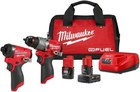 Milwaukee M12 Fuel 2-tool Combo Kit   Hammer Drill   Impact   2 Batteries   Bag
