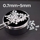 0 7 5mm D White Loose Moissanite Gemstone Vvs1 Small Melee Size For Jewelry Diy