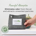 Moso Natural Air Purifying Bag 300g  10 58oz  Premium Bamboo Charcoal Odor