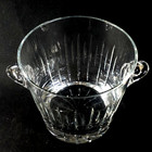 Block Dusk Ice   Champagne Bucket  Cut Lead Crystal  5 1 2   Made In Poland