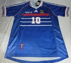 France 1998 World Cup Zinedine Zidane Signed Autographed Jersey Beckett Bas