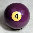 Vintage Solid Purple  4 Billiard Ball-set Break Of Billiard Balls 1960s Belgium
