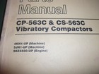 Cat Caterpillar Cs-563c Cp-563c Vibratory Compactor Parts Book Manual 4kn 5jn