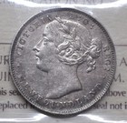 1872-h Newfoundland 20 Cents Iccs Graded Ef-40