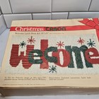 Caron Latch Hook Kit Christmas Welcome Rug 33  X 17  New Open Box 
