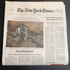 The New York Times Newspaper January 11 2026 Sunday Complete Print Paper Unread