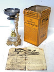 Antique 1800 s Vapo Cresolene Vaporizer Medical Oil Lamp Used W box   Directions