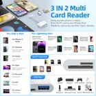 5-in-1 Memory Card Reader - Usb C   Lightning To Sd tf otg For Micro Sd sdhc mmc