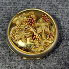Vintage Estee Lauder Golden Bough Ii Compact Lucidity Powder Case Grapes Flaws
