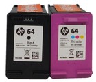 Hp  64 2pack Combo Ink Cartridges 64 Black And Color New Genuine