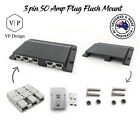 3pin 50amp Anderson Plug Flush Mount Holder With Plug  Dual Battery 3 Pin