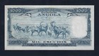 Portugal  Angola 1000 Escudos 1962 P-96 Xf-aunc Key Date 