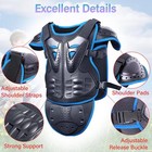 Kids Motorcycle Armor Suit Dirt Bike Gear With Knee Pads Elbow Pads Xmas Gifts