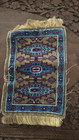 Set Of 4 Antique Tobacco Inserts Cigarette Felts Mini Silk Fringe Dollhouse Rugs