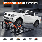 2pcs Auto Car Truck Service Ramp Lift Car Jack Hydraulic Lift Heavy Duty Black
