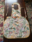Collectible New  Vintage 1950s  -handmade Bib Apron - Plus Sz -veggies Print--