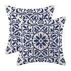 Navy Boho Pillow Covers 22x22 Set Of 2  Bohemian 22  X 22   pack Of 2  Blue