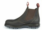 Redback Dark Brown Steel Toe Safety Work Boots Usbok Elastic Sided Bobcat