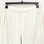 Eileen Fisher Milky White 100  Cotton Pant Pocket Minimalist Quiet Luxury Medium