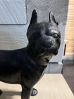 Vintage Cast Iron  Boxer Dog  Statue Door Stop