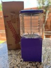 Northwestern Purple Model 60 Gumball Machine With Original Box   Key