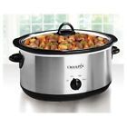 Crock-pot 7qt Slow Cooker 7qt Manual Original Stoneware Stay-cool Handles 270w