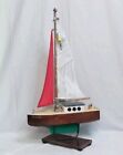 Vintag Handmade Wooden Ship Natalia Model Boat Collectible Decorative Home Decor