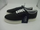 Chaps Men s Memory Foam Casual Canvas Lace-up Sneakers Shoes Charcoal Gray