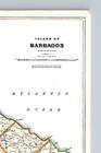 Postcard Barbados Map Of Island Of Barbados