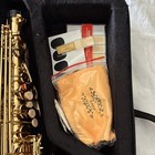 Glory Alto Saxophone Gold Lacquered Brass Eb With Case  Mouthpiece  Reeds  Cloth