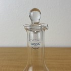 Dansk Art Glass Cruet And Stopper Set Olive Oil