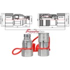8 Sets 3 4  Npt Flat Face Hydraulic Quick Connect Couplers Couplings Skid Steer