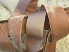 Vintage Rayon Satin Back Velvet Ribbon 1 5  Dusty Pink 1yd Made In France