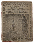 United States  55 Continental Currency Note 1779 January 14th Cc-98