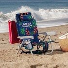 Tommy Bahama 5 Position Beach Chair  green Leaves 