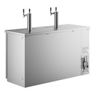  2  Double Tap Kegerator Beer Dispenser - Stainless Steel   2  1 2 Keg Capacity