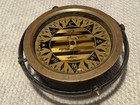 Vintage Brass Bronze   Nautical Instrument Co  7 5    Ship Compass Binnacle  Cool 