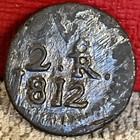 1812 Two Real Sud Coin A45