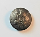 Civil War Relic U s  2-piece  Eagle D Button With Intact Shank Blank Back  65 00