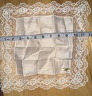 Stunning Vtg Antique Linen Crochet Lace Wedding Heirloom Handkerchief 12    New