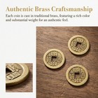 6pcs Feng Shui Coins Set Chinese I Ching Brass Coin For Good Luck Success Ancien