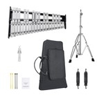 32 Note Glockenspiel Xylophone Bell Kit With Mallets Drum Sticks   Stand