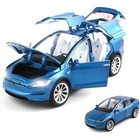 1 24 Tesla Model X Car Alloy Model Die Cast Casting Mini Vehicle Toys For Gifts