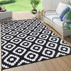 Waterproof Outdoor Rug Reversible Plastic Straw Patio Camping Indoor Mat Carpet