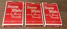 1937 Snow White And The Seven Dwarfs Pepys Card Game Boxes 3 Total Rare   