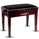 5 Core Piano Bench Height Adjustable Padded Cushion Solid Wood Keyboard Stool